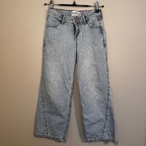 Kids- Abercrombie & Fitch Light Wash Wide Leg Jeans